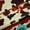 Brown Teal, variant on Castle Fairy Farmhouse Animal Cow Print Black Out Curtains for Boys Girls Teens,Abstract Aztec Curtains Pack Of 2 (42X63 Each),Southwestern Style Bedroom Curtains,Microfiber Bedroom Decor