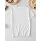 thumbnail image 5 of Welcome Back to School" Girls' T-Shirt - Cute Cartoon Capybara & School Supplies Print, Cotton Crew Neck Short Sleeve Top, Casual Summer Style for Youngsters, School Supplies Tee, 5 of 6