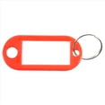thumbnail image 3 of 120 Piezas Porta Llaves de Plástico para Equipaje de Etiqueta de IdentificacióN Llaveros con Placa de Nombre, Color: Rojo, 3 of 5