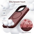 thumbnail image 4 of Designed for iPhone 15 Pro Case, [Compatible with Magsafe] Super Soft Silicone Shockproof Phone Case Cover for iPhone 15 Pro 6.1 inch, Wine Red, 4 of 12