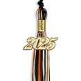 thumbnail image 2 of Endea Graduation Black/Orange/White Mixed Color Graduation Tassel with Gold Date Drop, 2 of 10