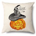 thumbnail image 4 of Set of 4 Halloween pillowcases, cute pumpkin pillowcases (45x45 cm), 4 of 5