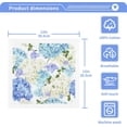 thumbnail image 3 of Dreamtimes 4 PCS White Hydrangea Baby Washcloths Towel Set, Highly Absorbent & Soft Cotton Wash Cloths, 12"x 12" Face Hand Towels for Bathroom, Multi-Purpose Fingertip Towels, 3 of 7