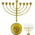 thumbnail image 5 of Classic Gold Detachable Metal Candle Holder Candle Stand Candlestick Menorah 7-BRANCH, 5 of 8