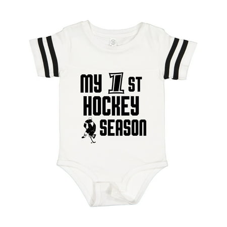 

Inktastic My 1st Hockey Season Gift Baby Boy Bodysuit