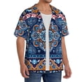 thumbnail image 2 of Kdxio Men'S Hawaiian Shirt For Men Short Sleeve Shirt Ethnic Mandala Summer Casual Holiday Beach Button Down T-Shirts, 2 of 5