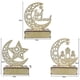 thumbnail image 3 of Ramadan Eid Mubarak Home Decoration Moon Castle Led Light Wooden Ornament Diy, 3 of 5