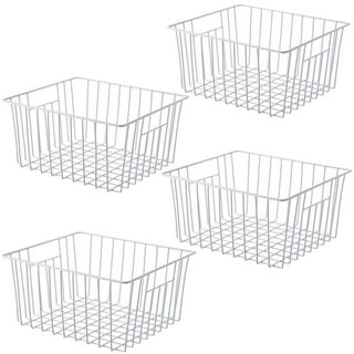 SANNO Large Wire Storage Baskets Freezer Baskets,Farmhouse Metal