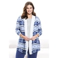 thumbnail image 5 of Dreams & Co. Plus Size Sherpa Lined Collar Microfleece Bed Jacket, 5 of 5
