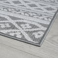 thumbnail image 5 of 8x10 Water Resistant, Large Indoor Outdoor Rugs for Patios, Front Door Entry, Entryway, Deck, Porch, Balcony | Outside Area Rug for Patio | Gray, Stripe | Size: 7'11'' x 10'3'', 5 of 8