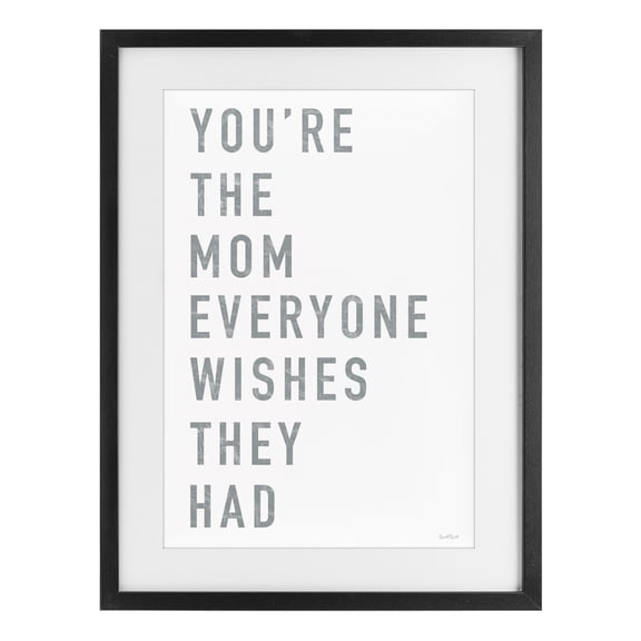 Stupell Industries Mother Appreciation Quote Black Framed Print Under Glass, design by Elizabeth Tyndall