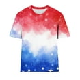 thumbnail image 4 of Wensltd Women's American Flag Shirts - Women 4th of July Tee Independence Day Casual Patriotic Short Sleeve Clothes Tops, 4 of 4