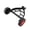 Black, variant on Wheel Labor-Saving Auxiliary Wheel Of Lithium-Ion Mower Adjustable Support Wheels Set For Cordless Grass Trimmer