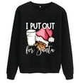 thumbnail image 3 of Pull de Noël pour Femmes Col Rond Cardigan d'Hiver Manches Longues Blouse Imprimée Graphique Mode Chandail en Molleton Mi-Longue Veste à Capuche Douce, 3 of 6