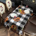 thumbnail image 2 of Checkered Halloween Pumpkin Pattern Rectangle Tablecloth 60"x120",Waterproof Polyester Rectangle Table Cloth, Wipeable Spillproof Polyester Tablecloth for Dining, Camping, Indoor and Outdoor, 2 of 6