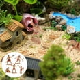 thumbnail image 3 of KAKOWELY Primitive human toy model 5Pcs Primitive Men Hunting Scene Model Kit Realistic Simulation Scene Layout Primitive Men Primitive Men Model For Sand Table Layout, 3 of 5