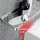 thumbnail image 3 of Estante de ducha flotante, organizador de ducha de baño sin taladros, estantes de ducha de acero inoxidable montados en la pared, 3 of 7