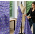 thumbnail image 5 of Soimoi Purple Cotton Voile Fabric Owl & Tree Christmas Printed Fabric 1 Yard 42 Inch Wide, 5 of 7