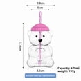 thumbnail image 6 of Limited Edition Borosilicate Glass Bear Cup - Double Wall Insulated Tumbler with Lid and Straw, Cute Animal Design Coffee Mug for Hot & Cold Drinks, Collectible Gift, 6 of 9