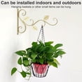 thumbnail image 4 of Bearachild Estante de flores Estructura de metal Soporte colgante Habitación Calcomanía Planta Jardín Suministros Montado en la pared Instalación Type3 NO3 Bearachild HA001918-02, 4 of 6