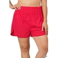 thumbnail image 2 of TheLovely Plus Size Casual Windbreaker Smocked Waistband Running Active Gym Shorts w/Built-In Inner Brief, 2 of 5
