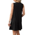 thumbnail image 5 of Womens Swimsuit Cover Up Hollow Out Crochet Coverups Sleeveless Beach Dress Tank Bikini Cover Ups - Knit Swimwear Mesh Bathing Suit Hollow Out Dress - Summer Vacation Travel Dress 2026 Black L, 5 of 6