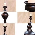 thumbnail image 5 of Black Pillar Candle Holder,Metal Vintage Candle Holders for Pillar Candle Candlestick Holders Stand,Table Decorations Centerpiece for Living Room,Gifts,Wedding,4.7x3.5inch, 5 of 5