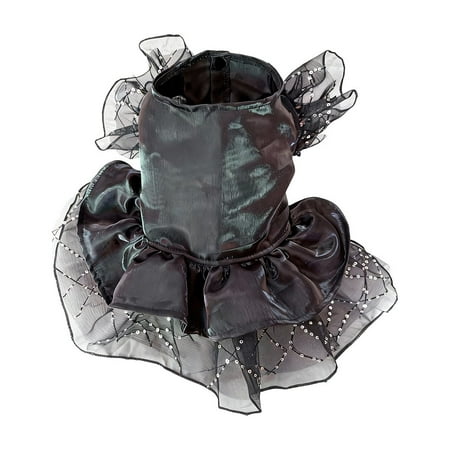 Fasiaou Spring Summer Pet Wedding Dresses and Party Outfits for Small Medium Sized Dogs Festive Apparel for All Kinds of Celebrations Black