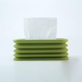 thumbnail image 2 of Caja de pañuelos de silicona Yashi dispensador de papel plegable verde, 2 of 5