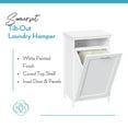 thumbnail image 5 of RiverRidge Somerset Tilt-Out Laundry Hamper Cabinet with Cloth Storage Bag - White, 5 of 10