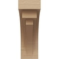 thumbnail image 2 of 6"W x 12"D x 18"H Classic Rockford Rough Cedar Woodgrain TimberThane Corbel, Primed Tan, 2 of 6