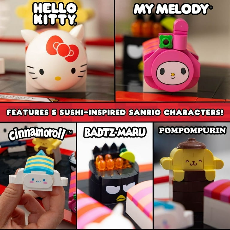 Free Shipping! Brickcraft Hello Kitty Sushi Bar Brick Building Kit