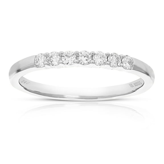 Vir Jewels 1/4 CTTW Lab Grown Diamond Wedding Band in Sterling Silver Female Adult