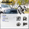 thumbnail image 3 of AutoShack Front Wheel Hub Bearing Assembly - Driver or Passenger Side for Nissan & INFINITI, Armada 2017-2022 QX80 2014-2021 QX56 2011-2013, 4WD AWD RWD V8 5.6L - 6-Lug, With ABS, 3 of 5