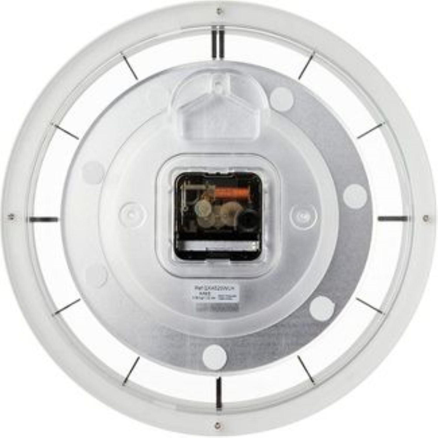 Seiko 11" St. John Metal Wall Clock, White Modern Quartz, Analog, QXA520WLH