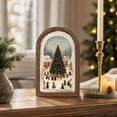 thumbnail image 3 of IPEWLEX Christmas Wooden Wall Art Sign with Holiday Scene – Rustic Wall Decor for Home & Entryway, 3 of 7