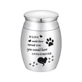 thumbnail image 2 of 3*4 cm Small Cremation Keepsake Urn for Cat Ashes Miniature Memorial Urn - Rest In Peace Little Cat-If Love Could Have Save You You Would Have Lived Forever, 2 of 7
