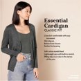 thumbnail image 2 of walmart Essentials Women's Vee Cardigan, 2 of 7