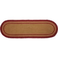 thumbnail image 3 of VHC Brands Seasonal Flooring-Liberty Stars Flag Oval Jute Stair Tread, 8.5x27, Americana Red, 3 of 9