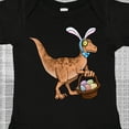 thumbnail image 4 of Inktastic Easter Velociraptor with Bunny Ears Boys or Girls Baby Bodysuit, 4 of 5