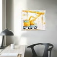 thumbnail image 4 of COMIO Construction Room Wall Decor Boys Bedroom Decor Car Wall Art Poster Truck Tractor Digger Canvas Pictures for Toddler Boy Room, Watercolor Vehicle Paintings Nursery Artwork Decorations, 4 of 5