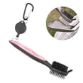 thumbnail image 1 of 8 Colors  Club Brush, Multifunctional  Club Cleaner, For  Shoes Enthusiasts For Golfers Pink, 1 of 8