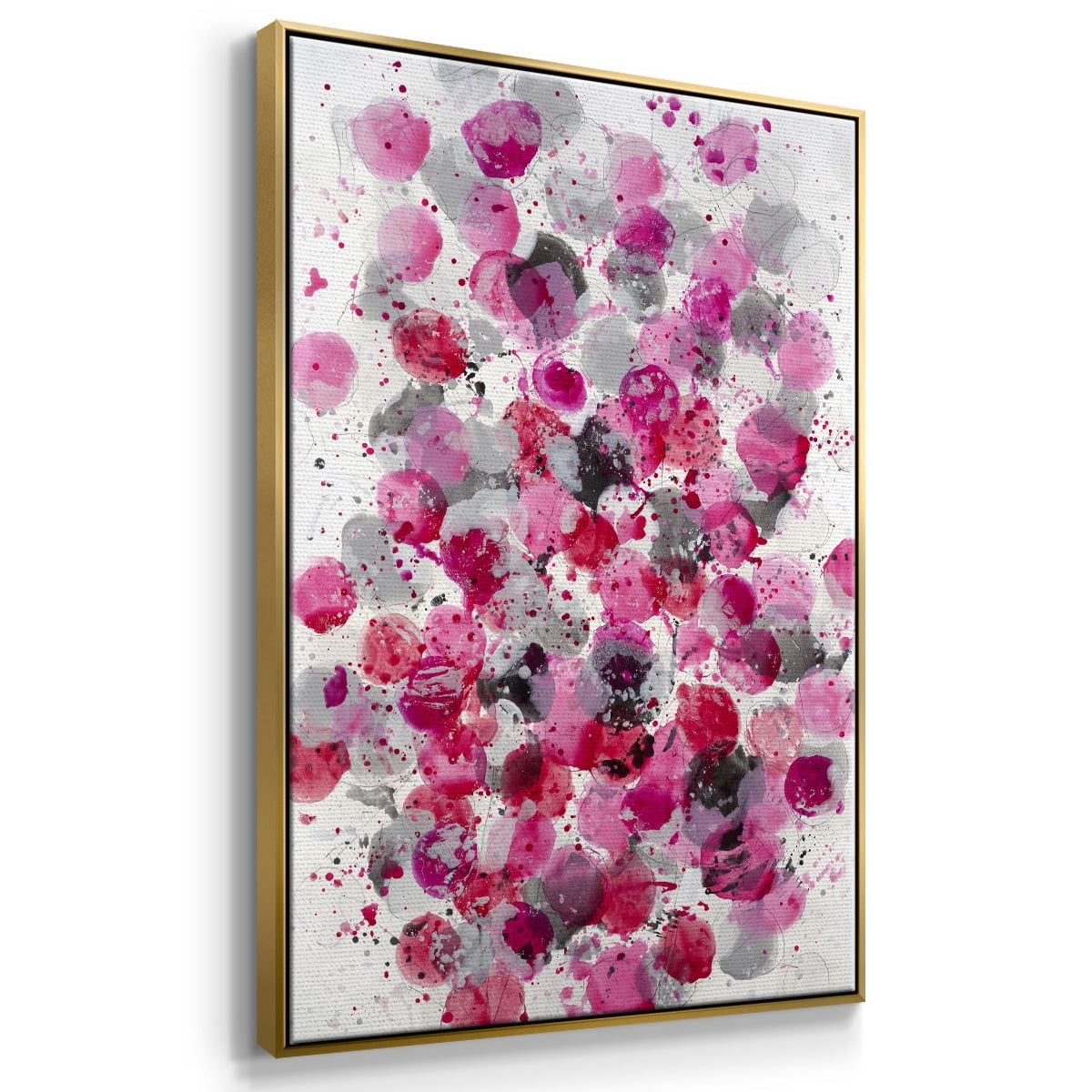 Bouquet Framed Premium Gallery Wrapped Canvas - Ready to Hang - 27 x 41 - Gold Floating Frame
