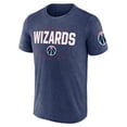 thumbnail image 2 of Men's Logo Athletic Heather Navy Washington Wizards Block Practice Performance T-Shirt, 2 of 3