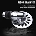 thumbnail image 3 of Floor Drain Cover Easy Clean Home With Pipe Connector For Washing Machine Square, 3 of 7