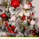 thumbnail image 4 of Esferas para árbol de navidad Artego de 8 cm de diámetro paq 18 esferas Rojo *Línea Detail Con: 2 estilos emboss y un cromado, para colgar Christmas ornaments, 4 of 7