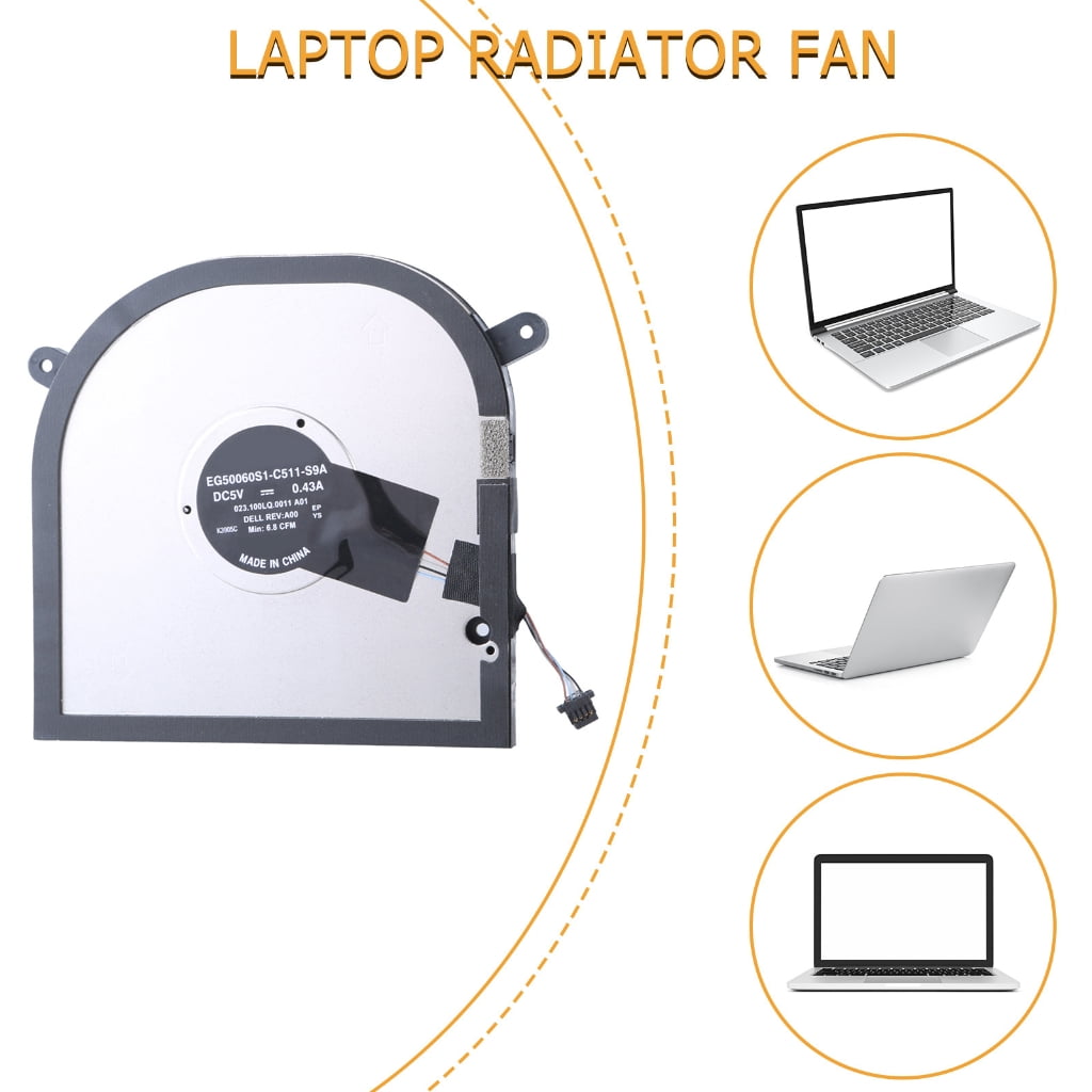 WINDLAND Laptops Cooling Fan Radiators DC5V 4Pin 4wires Quiet GPU CPU Coolers for 17 9700 9710 9720 0MXF81 0P2FY9
