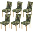 thumbnail image 1 of ABPHQTO Funda protectora de camuflaje para silla, funda protectora de asiento para comedor, Hotel, boda, fiesta, juego de 6, 1 of 4