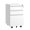 White, variant on 3 Drawer Mobile File Cabinet with Lock,Metal Filing Cabinets for Home Office Organizer Letters/Legal/A4,Fully Assembled Except Wheels,White