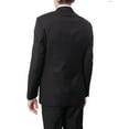 thumbnail image 4 of Men's Euro Slim Fit Solid Black Two Button 2 Piece 100% Wool Suit, 4 of 4